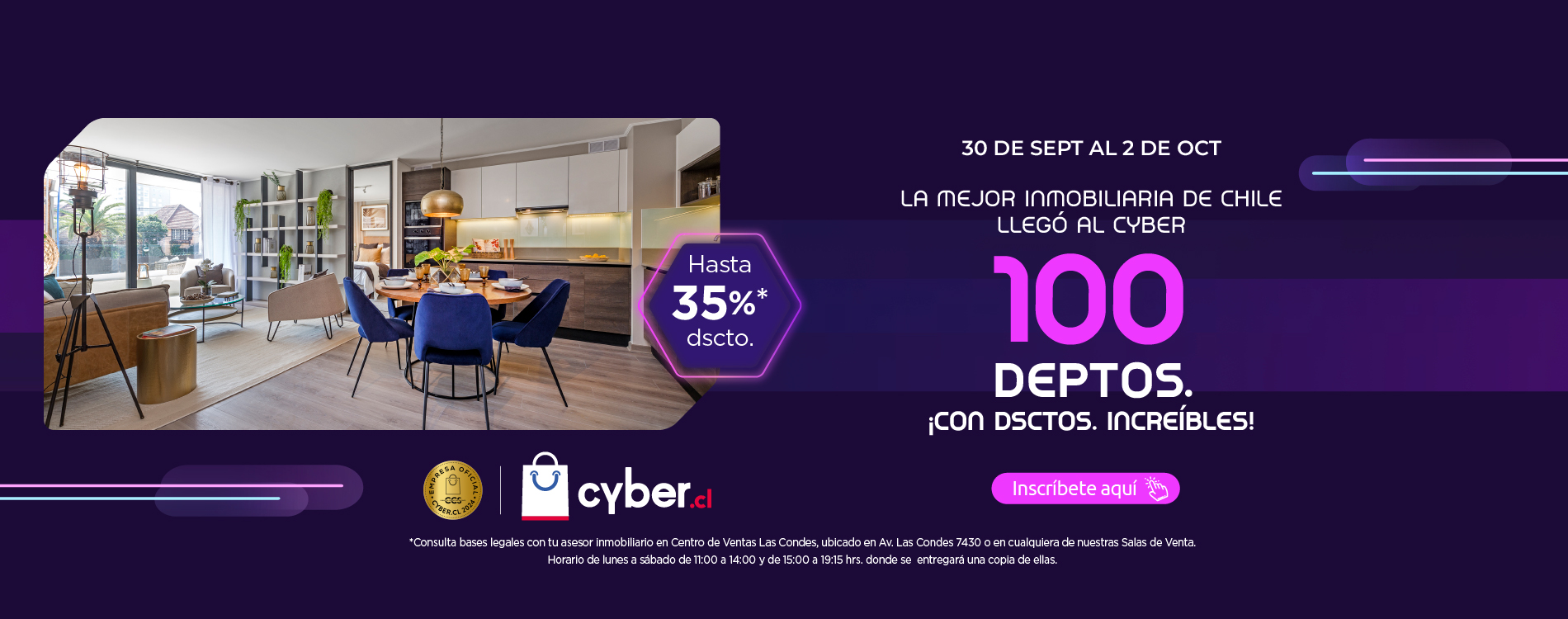 ¡La mejor inmobiliaria de Chile llega al Cyber!